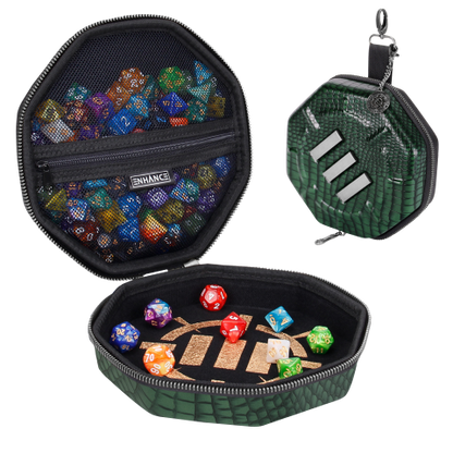 ENHANCE Tabletop Collector's Edition Dice Case Green Dragon Scales