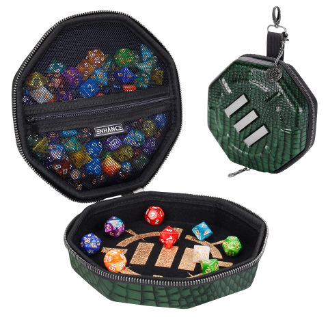 ENHANCE Tabletop Collector's Edition Dice Case Green Dragon Scales