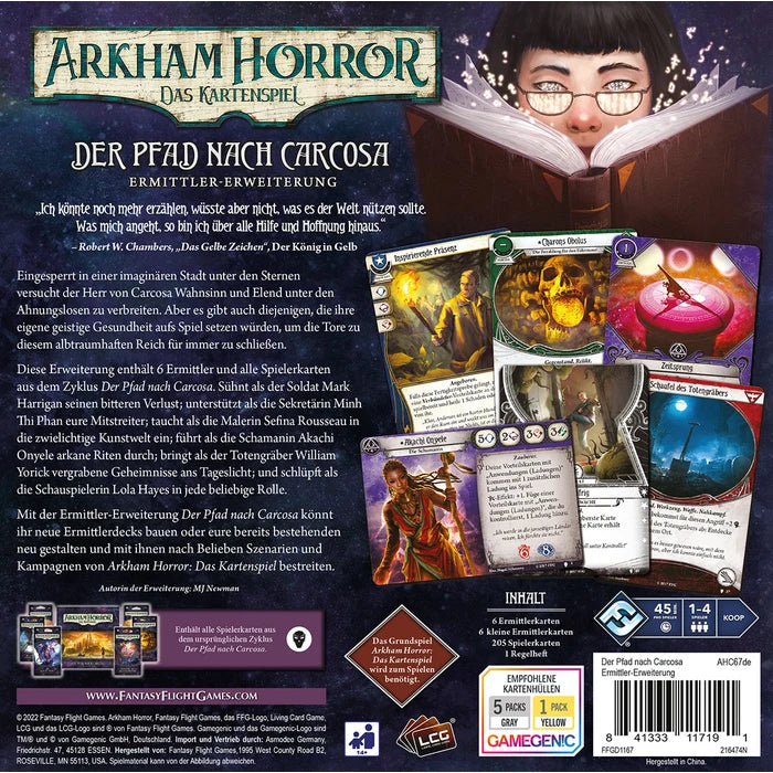 Arkham Horror: Das Kartenspiel – Der Pfad nach Carcosa (Ermittler-Erweiterung)