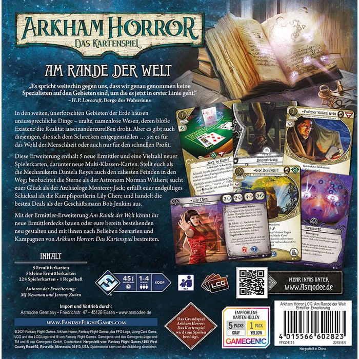 Arkham Horror: Das Kartenspiel – Am Rande der Welt (Ermittler-Erweiterung)