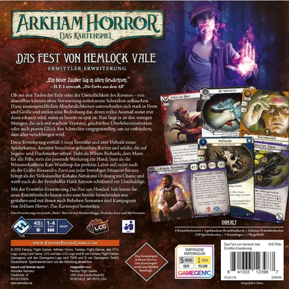 Arkham Horror: Das Kartenspiel – Das Fest von Hemlock Vale (Ermittler-Erweiterung)