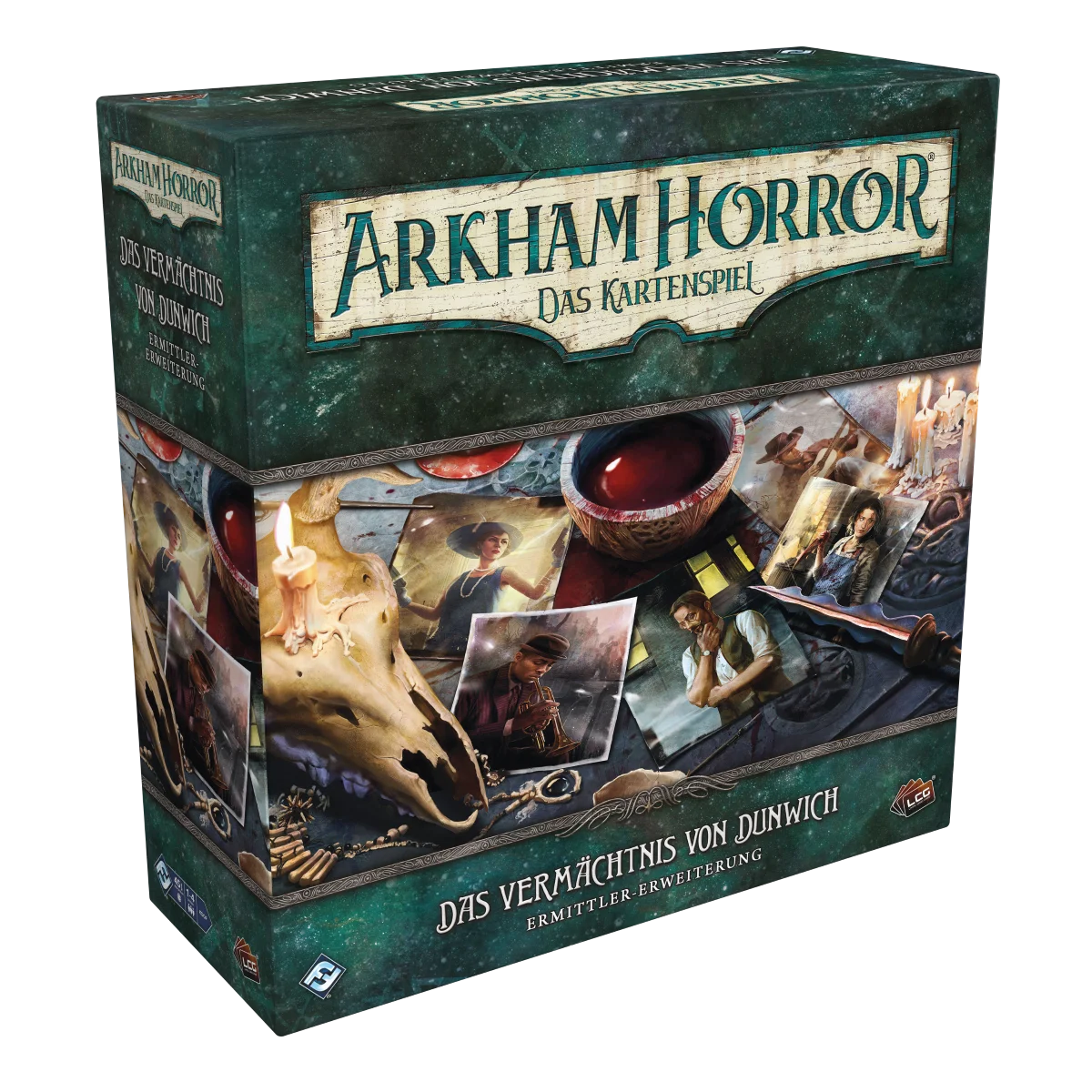 Arkham Horror: Das Kartenspiel – Das Vermächtnis von Dunwich (Ermittler-Erweiterung)