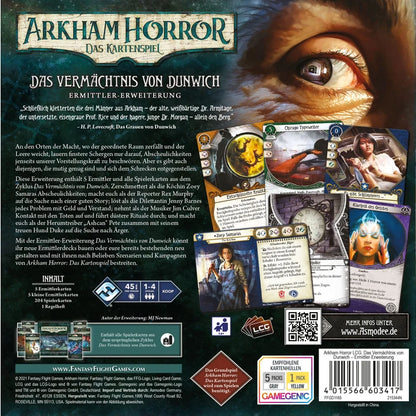 Arkham Horror: Das Kartenspiel – Das Vermächtnis von Dunwich (Ermittler-Erweiterung)