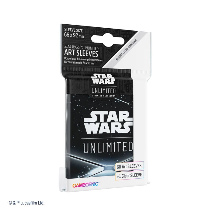 Star Wars: Unlimited Art Sleeves - Card Back Black