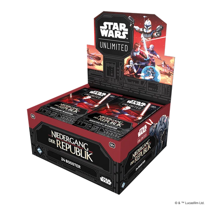 Star Wars: Unlimited – Niedergang der Republik (Booster-Display)