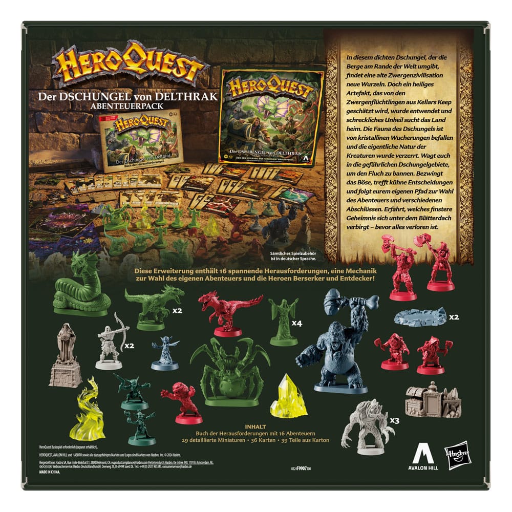 HeroQuest Brettspiel- Der Dschungel von Delthrak - Abenteuerpack